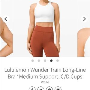 NWT Lululemon Wunder Train Long-Line Bra *Medium Support, C/D Cups